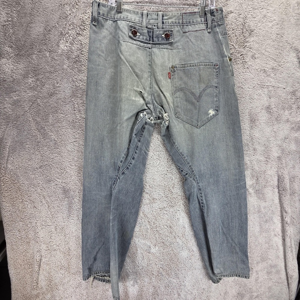 VTG Levis Engineered Jeans Mens Blue Cinch Back Twisted One Pocket Fits 34x28